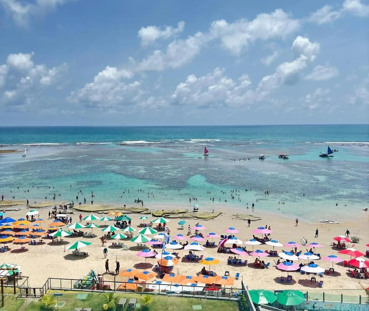 Porto De Galinhas- Gs Beach Prime- Mirante Do Porto - Excelente Localizacao!! Апартаменты