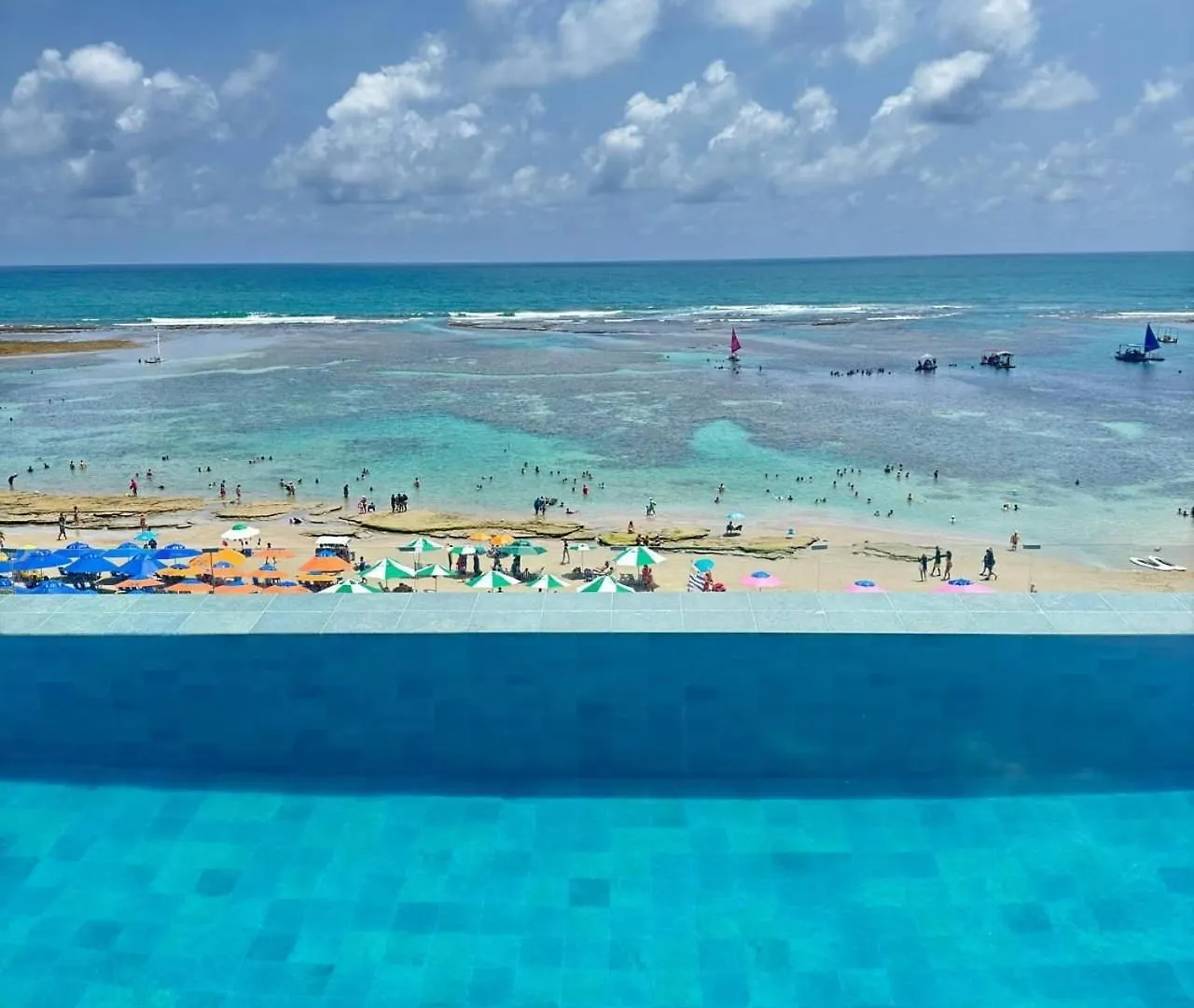 Porto De Galinhas- Gs Beach Prime- Mirante Do Porto - Excelente Localizacao!! Апартаменты